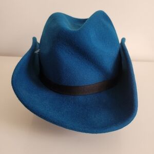 Paul Smith NEW Blue Wool‎ Fedora Hat Size M
